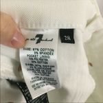 7 For All Mankind 7 for all man kind white Denim Mini skirt π Size 28 Photo 5