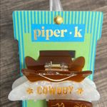 Piper K | Cowboy Boot Hair Clips Brown Photo 4
