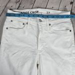 J.Crew 9" mid-rise demi-boot crop jean in white 27 J1752 Photo 9
