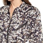 Rebecca Minkoff NWT Daphne Black Floral Zip-Up Cotton Twill Sheath Dress New Photo 4