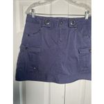 Athleta  Womens Blue Cargo Skirt Organic Cotton Blend Photo 1