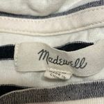 Madewell White Striped Crewneck Short Sleeve Casual Mini T-shirt Dress Size XXS Photo 2