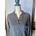 Cloth & Stone (Anthropologie) Small Black Acid Wash Chambray Button up Shirt Photo 1