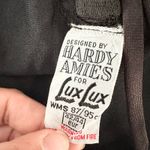 Hardy Amies Lux Lux England Designer Black Sheer Long Slip High Slit Lace Medium Photo 11