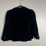 Loft Vtg Y2K Velvet Whimsigoth Blazer Jacket 0‎ Black Regal Renaissance Witchy Goth Photo 7