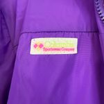 Columbia Reversible Down Puffer Jacket Vintage Hot Pink Purple Large Ski Coat Photo 3