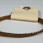 Vintage Gold Tone Braided‎ Chain Bracelet Woven Herringbone Link Jewelry Photo 0