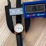 Bulova Accutron Rare Vintage Ladies Watch Gold Filled Case White Dial Leather Photo 10