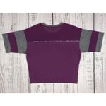 Nike Womens ‎ Short Sleeve Training Boxy Crop Top Purple/Gray Mesh Back Sz Small Photo 1