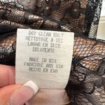 BCBGMAXAZRIA Vintage  Collection Y2K  Black Nude Floral Lace Pencil Skirt Size 4 Photo 9