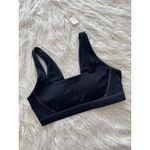 Aerie  Goals Sweat Sports Bra Black Size Small Photo 2