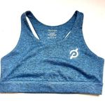 Peloton Women's Logo Athletic Sporty Gym Heathered Strappy Workout Bra Sz S NWT Photo 0