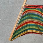 Wet Seal Y2K Boho Hippie Stripe Handkerchief Hem Elastic Skirt Braided Belt Photo 7