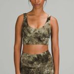 Lululemon  Diamond Dye Light Sage Olive/Dark Olive Align Reversible Bra Size 4 Photo 6