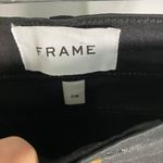 Frame  Le High Skinny Coated Black Jeans Size 28 Noir Coated High Rise Skinny Fit Photo 8