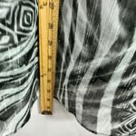 Chico's  Vest 3 Sheer Black White Boho Art To Wear Crochet Back Whimsical Boho Photo 3