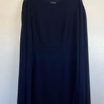 Enfocus Studio EUC  Navy Mini Dress with Attached Sheer Cape sz 12 Photo 1