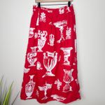Soft Surroundings Grecian Vase Red & White Maxi Skirt Medium Tall Quiet Luxury Photo 4