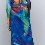 ZARA NWT  PRINTED TULLE SKIRT Photo 3