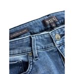 NYDJ  Marilyn Crop Cuffed Stretch Blue Jeans Size‎ 8 Southwest Pockets Slimming Photo 4