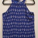Artisan NY Blue Sleeveless Halter Top Photo 0