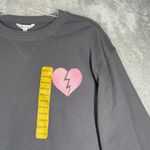 Wildfox  Shirt Womens Medium Gray Pink Crewneck Sweatshirt I Wish it Was Saturday Photo 4
