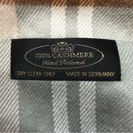 NWOT 100% Cashmere Germany Gray Plaid Scarf Photo 6