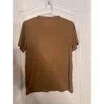 Aerie Womens T-Shirt Peach of Mind All the Time Short Sleeve Brown Size Small Photo 3