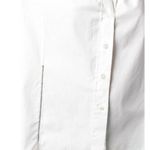 Marc Jacobs  Button Down Blouse Short Sleeve Top Crew Neck Poplin White Top 4 NWT Photo 8