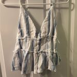 Ocean Drive  Blue and White Striped Top Photo 0