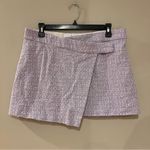 Mango  Gigi Purple Tweed Wrap Mini Skirt Photo 2