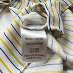 Carolina belle Bell Sleeve Womens Top Sz Large Stripe Ruffle Preppy Coastal Photo 9