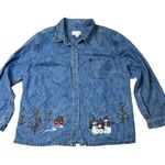 cj banks Vintage  Denim Christmas Button Down Shirt 2XL Photo 1