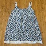 Floral Blue and White Sleeveless Dress Size M Photo 0