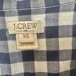 J.Crew blue and white check long sleeved shirt Size XS Photo 6