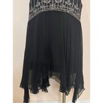 Stenay Y2K Black Silk Beaded Fairy Goth Dress 8P Size 8 Photo 2