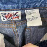 Bill Blass Vintage Flower Embroidered High Rise Blue Jeans Size 8 Petite Photo 3