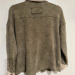 Zenana Outfitters Cotton waffle acid wash oversized Shacket by Large Photo 4