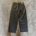 Levi's NWT Women's Faux Leather Baggy Dad Pants, Slippery Slope, Black 27 * 30 Photo 4