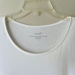 Pure Jill Sz S Oversized Scoop Neck Elliptical Tee Shirt Pullover Blouse Tunic White Photo 4