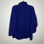Eddie Bauer fleece quarter zip pullover blue purple size XL Photo 5