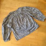 Universal Threads Universal Thread Brown Floral, 100% Cotton, Puffy Sleeve Shirt, Size M Photo 12