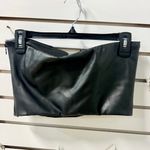 Alix NYC Portia Strapless Vegan Leather Bandeau Crop Top Black Women's Size M Photo 8