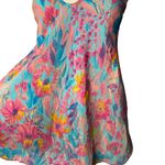 FLORENCIA 70% Silk Floral Chemise
Nightgown Mini Dress V Photo 2