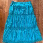 st. john's bay teal blue St. John’s Bay maxi skirt Photo 5