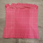 Trina Turk 💕💕 Caleta Top ~ Windowpane Tropical Suiting Candy Pink Medium M NWOT Photo 12