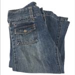 Hollister Cropped Jeans, Blue, 3 Photo 2