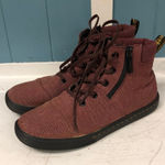 Dr. Martens  Maegley Boots‎ Soft Wair Cherry Canvas Side Zip Women’s Sz 7 Photo 0