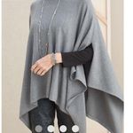 Chico's Poncho Women Large XL Cotton Cashmere Blend Relaxed Cozy Knit Pullover Photo 1