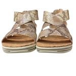 Adrienne Vittadini  Women's Snake Print Cary Open Toe Casual Strappy Sz 9. 5 NWB Photo 5